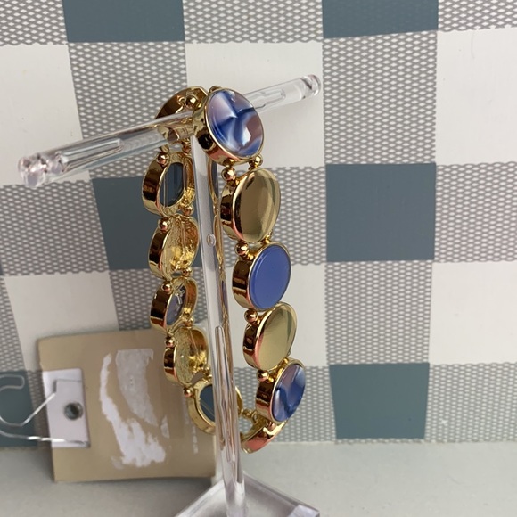 14th & Union Circle Gold Purple Stretchy Fashion Bracelet - Picture 6 of 12